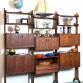 Vintage 3-bay bookcase Design VITTORIO DASSI 1960s Made in Italy