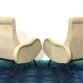 Pair of 1960s Reclining Armchairs Design Attributed to MARCO ZANUSO Made in Italy