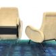 Pair of 1960s Reclining Armchairs Design Attributed to MARCO ZANUSO Made in Italy