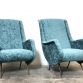 Pair of Armchairs ISA Years 50 Design ALDO MORBELLI Made in Italy