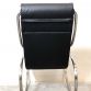 Chrome & Black Leather Sculptural Rocking Chair by Heals, 1970s Made in London