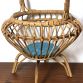 Vintage Wicker Object Holder from the 1960s Made in Italy