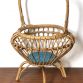 Vintage Wicker Object Holder from the 1960s Made in Italy