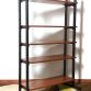 Vintage 1960s cabinet / bookcase with 5 shelves - Made in Italy -