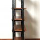 Vintage 1960s cabinet / bookcase with 5 shelves - Made in Italy -