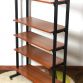 Vintage 1960s cabinet / bookcase with 5 shelves - Made in Italy -