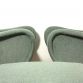 Coppia di Poltrone LADY & Pouf Sky Blue  Anni 50 Design Attribuito Marco Zanuso Made in Italy