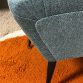 Coppia di Poltrone LADY & Pouf Sky Blue  Anni 50 Design Attribuito Marco Zanuso Made in Italy