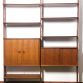 Libreria Bifacciale Vintage Anni 60 a due campate Made in Italy