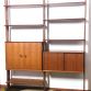 Libreria Bifacciale Vintage Anni 60 a due campate Made in Italy