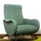 POLTRONA  LADY  Dark Green  Anni 50 Design Attribuito Marco Zanuso Made in Italy