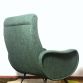 POLTRONA  LADY  Dark Green  Anni 50 Design Attribuito Marco Zanuso Made in Italy