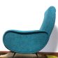 LADY ARMCHAIR Sky.Blue 50s Design Attributed Marco Zanuso Made in Italy