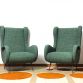 Coppia Poltrone SENIOR Vintage Anni 50 Design Attribuito Marco Zanuso - Made in Italy -