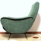 LADY ARMCHAIR Dark Green 50s Design Attributed to Marco Zanuso Made in Italy