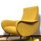 ARMCHAIR LADY Lt.Yellow Years 50s Design attributed Marco Zanuso Made in italy