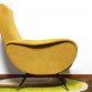 ARMCHAIR LADY Lt.Yellow Years 50s Design attributed Marco Zanuso Made in italy