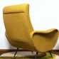 ARMCHAIR LADY Lt.Yellow Years 50s Design attributed Marco Zanuso Made in italy