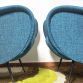 Coppia di Poltrone  LADY  Lt. Blue Anni 50 Design Attribuito Marco Zanuso Made in Italy