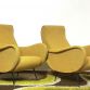 Coppia di Poltrone  LADY  Lt.Yellow Anni 50 Design Attribuito Marco Zanuso Made in Italy