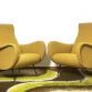 Coppia di Poltrone  LADY  Lt.Yellow Anni 50 Design Attribuito Marco Zanuso Made in Italy