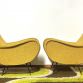 Coppia di Poltrone  LADY  Lt.Yellow Anni 50 Design Attribuito Marco Zanuso Made in Italy