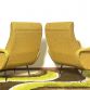 Coppia di Poltrone  LADY  Lt.Yellow Anni 50 Design Attribuito Marco Zanuso Made in Italy
