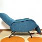 POLTRONA  RECLINABILE Anni 50 Design Attribuito Marco Zanuso Made in italy
