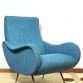 POLTRONA  LADY  Sky.Blue  Anni 50 Design Attribuito Marco Zanuso Made in Italy