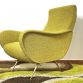 POLTRONA  LADY  Lt.Yellow Anni 50 Design Attribuito Marco Zanuso Made in italy