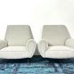 Coppia di Poltrone Vintage Gigi Radice By Minotti Anni 50  Made in Italy 
