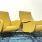Coppia di Poltrone  LADY  Lt.Yellow Anni 50 Design Attribuito Marco Zanuso Made in Italy