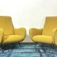 Coppia di Poltrone  LADY  Lt.Yellow Anni 50 Design Attribuito Marco Zanuso Made in Italy