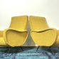Coppia di Poltrone  LADY  Lt.Yellow Anni 50 Design Attribuito Marco Zanuso Made in Italy
