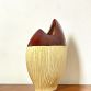 Sculptural vase in vintage 1970s ceramic - Made in Italy -