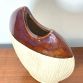 Sculptural vase in vintage 1970s ceramic - Made in Italy -