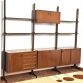 Libreria Vintage 3 Campate Bifacciale Anni 60 Vintage - Made in Italy -
