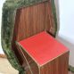 Pouf Green - Vintage 70s Multifunctional Stool Made in Italy