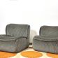Pair of CALIDA armchairs by Arch. Giudici for Coim, 1970s Made in Italy