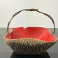 Aldo Tura Centerpiece Basket for Macabo – 1950s Made in Italy