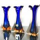 Set di 3 Vasi in Vetro di Murano Vintage Anni 60  Made in Italy