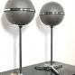 Pair of Vintage Grundig Audiorama 8000 Gray Speakers from the 70s Made in Germany