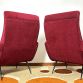 Pair of LADY Armchairs Vinaccia 1950s Design Attributed to Marco Zanuso Made in Italy