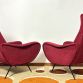 Pair of LADY Armchairs Vinaccia 1950s Design Attributed to Marco Zanuso Made in Italy
