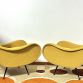 Coppia di Poltrone  LADY  Lt.Yellow Anni 50 Design Attribuito Marco Zanuso Made in Italy