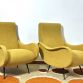 Coppia di Poltrone  LADY  Lt.Yellow Anni 50 Design Attribuito Marco Zanuso Made in Italy