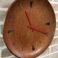 Mid-Century Teak Wall Clock, 1960s – Made in Italy