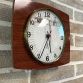 1960s JAZ Transistor wall clock with calendar, Made in France.