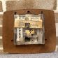 1960s JAZ Transistor wall clock with calendar, Made in France.