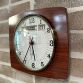 1960s JAZ Transistor wall clock with calendar, Made in France.